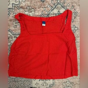 Red Old Navy Flowy Tank Top